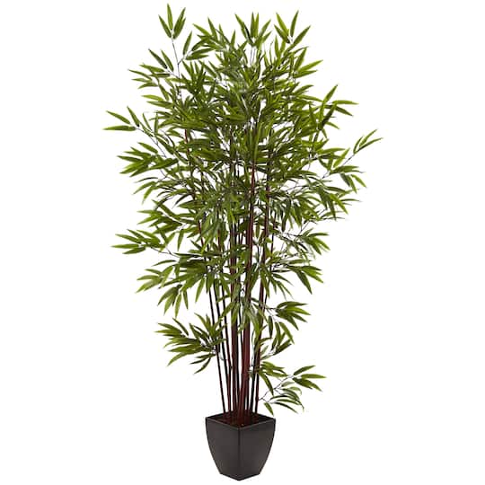 6ft. Potted Bamboo Silk Tree